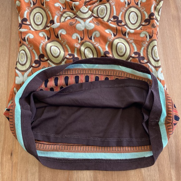 Nicole By Nicole Miller Womens Top Orange Brown Y2K Style Lined Chic Size Small - Picture 12 of 16